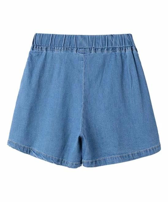 Best deal ๐ Promo ๐ Penelope Plumm Blue Flare Denim Shorts - Toddler ๐ ๐ - Image 2