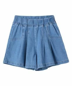 Best deal 🎉 Promo 🎉 Penelope Plumm Blue Flare Denim Shorts - Toddler 🛒 👍