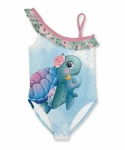 Cheap ๐งจ Budget ๐ Penelope Plumm Sky Turtle One-Piece - Toddler & ๐ง Girls โ ๐
