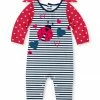 Best reviews of 🎁 Brand new 😉 Penelope Plumm Black & Red Stripe Ladybug Knot-Shoulder Playsuit - Infant & Toddler 🎁 🤩