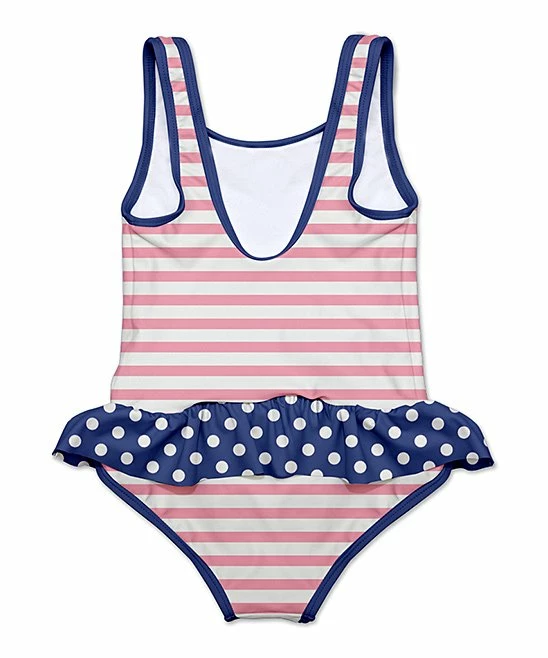 Hot Sale ๐ Best reviews of ๐ Penelope Plumm Blush Stripe Whale ๐ ๐ Skirted ๐ฉฑ ๐ฉฑ Swimsuit - Infant, Toddler & ๐ง Girls โญ โค๏ธ - Image 2