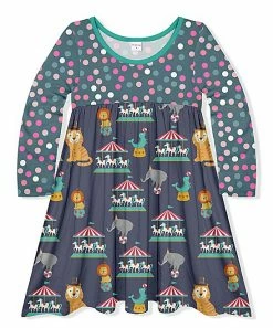 Wholesale ⌛ Buy 👏 Penelope Plumm Navy Circus & Polka Dot Babydoll 👗 👗 Dress 🎁 🔥