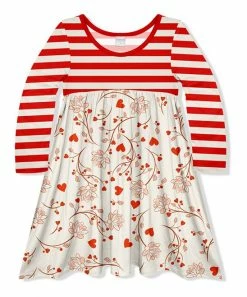 Cheap ๐คฉ Discount ๐ Penelope Plumm Red & Ecru Floral Babydoll ๐ ๐ Dress - Toddler & ๐ง Girls ๐ ๐ฏ