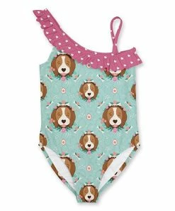 Cheapest ๐ Outlet ๐ Penelope Plumm Teal Dots One-Piece - Toddler & ๐ง Girls ๐ ๐