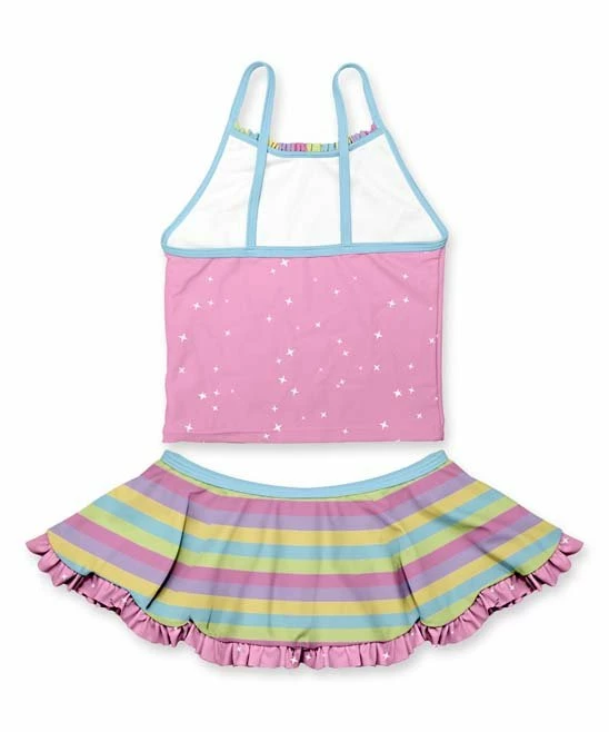 Coupon ๐ New ๐ Penelope Plumm Pink Starry Unicorn ๐ ๐ Skirted Tankini - Toddler & ๐ง Girls ๐ฅฐ ๐งจ - Image 2