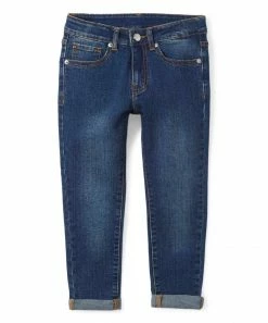 Best Pirce 😀 Cheap 🔥 Penelope Plumm Navy Blue Denim Pants - Toddler & 👧 Girls 💯 🔥